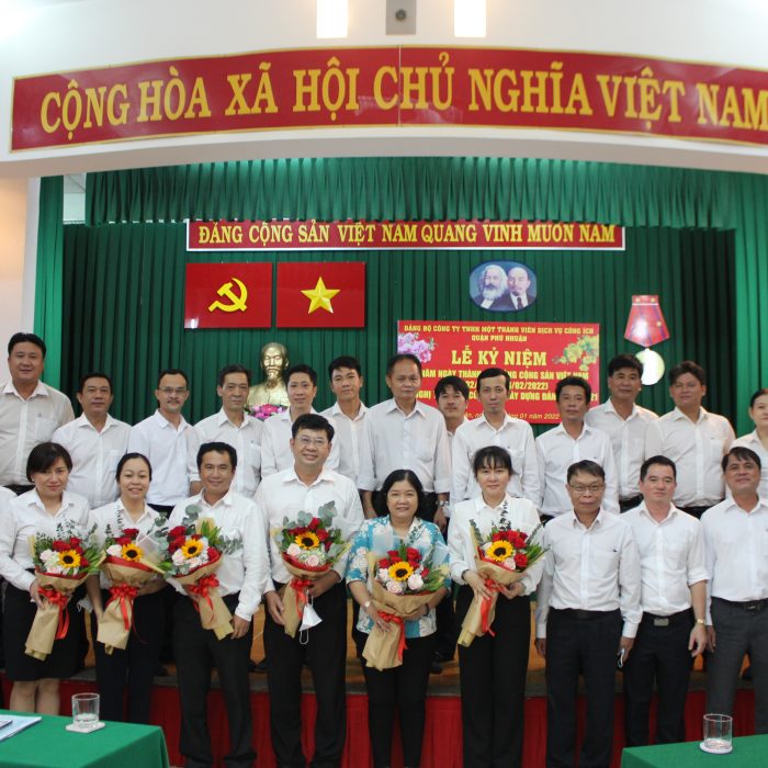 Đảng bộ Công ty TNHH MTV Dịch vụ công ích quận Phú Nhuận tổ chức lễ kỷ niệm 92 năm ngày thành lập Đảng và Hội nghị tổng kết công tác xây dựng Đảng năm 2021